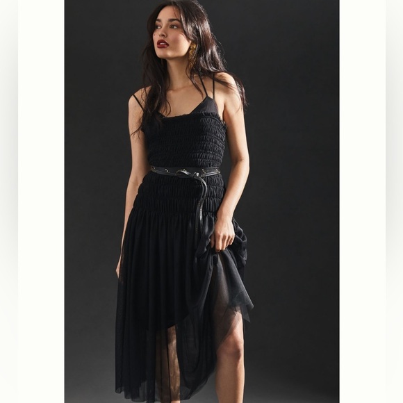 ANTHROPOLOGIE NWT Strappy Tulle Dress Size XS. - Picture 9 of 13